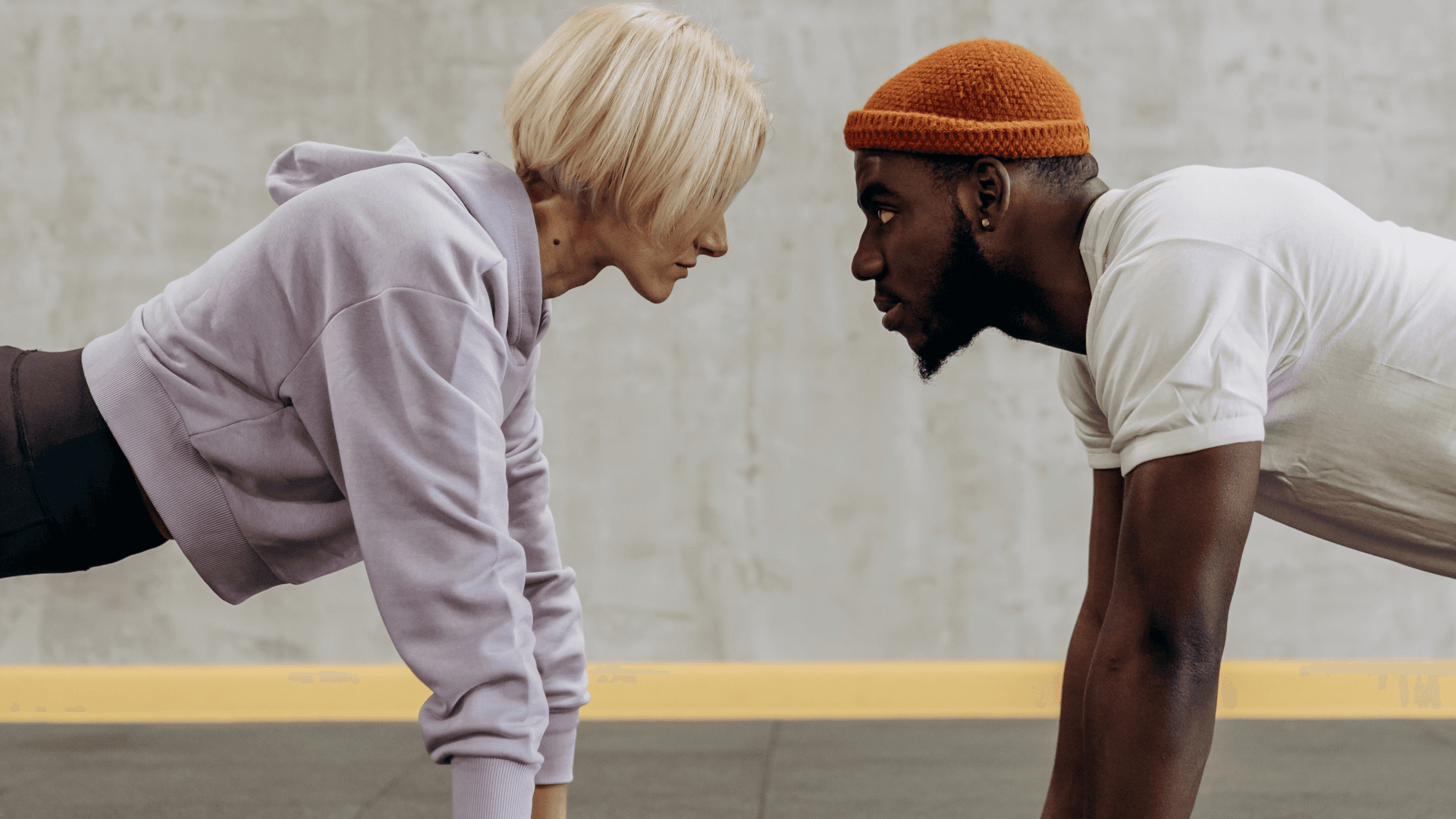 2 person looking at each other
