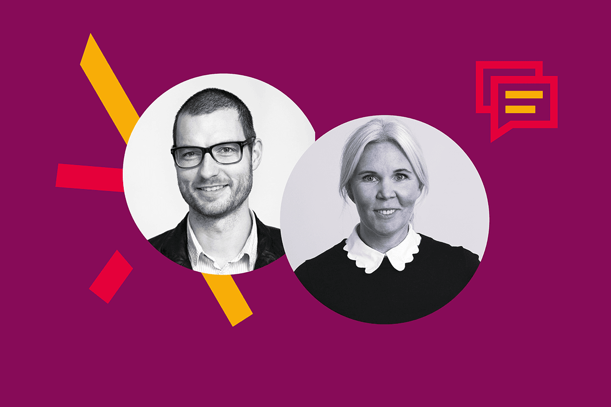 Talarna Henrik Gustafsson och Erika Fricke
