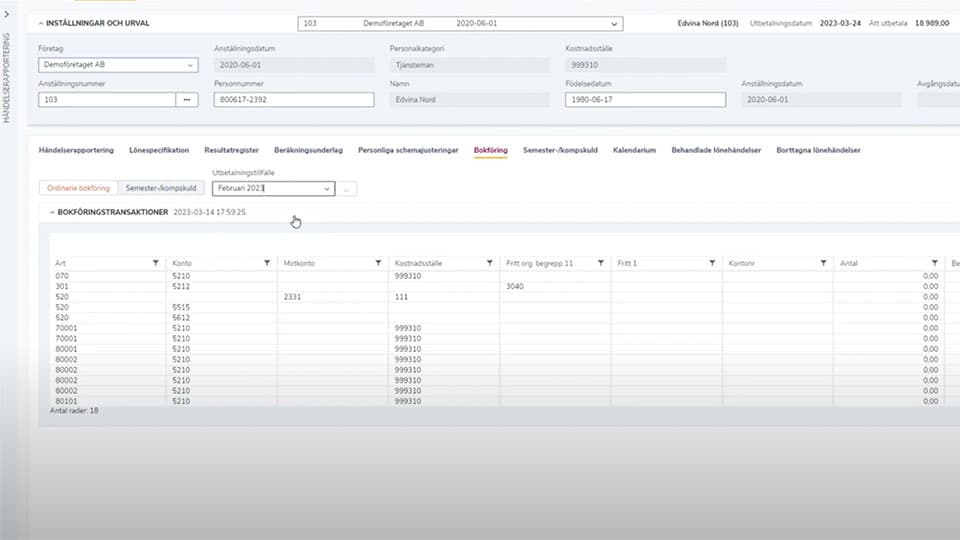 Se vår demo av  SD Worx Lön