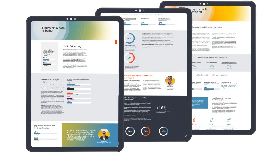 Ipads med rapporten Digital Puls för offentlig sektor